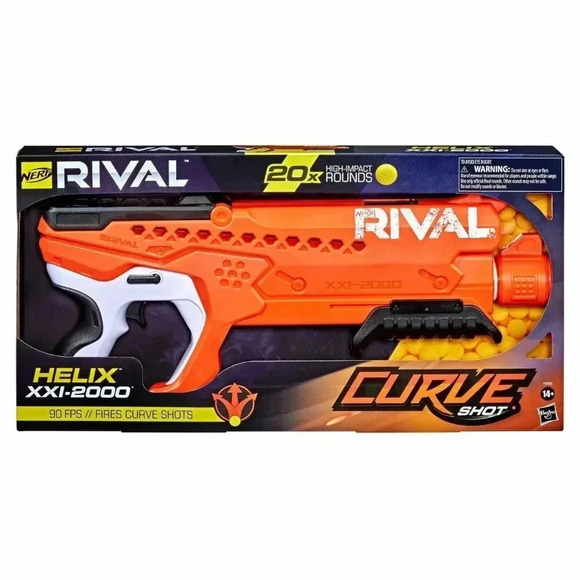 NEW NERF Rival Helix XXI 2000 Pump Action High Capacity 20-Round Blaster Playset - Picture 1 of 4